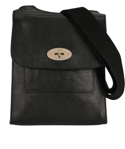 Antony, &pound;295, Handbags, Black, Leather, Front view